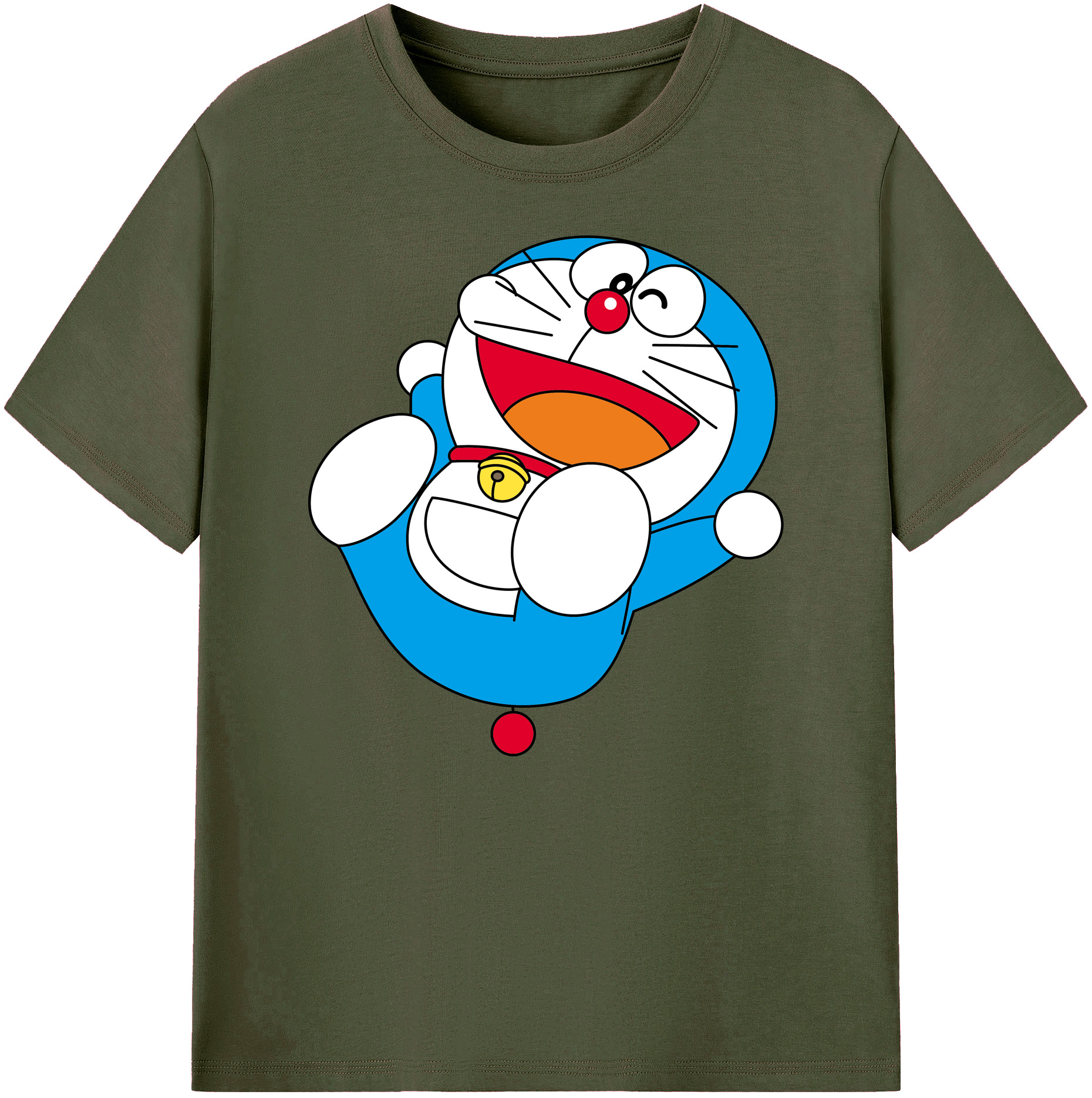 （画像用） ドラえもん Doraemon 綿100％ メンズ半袖Tシャツ｜肌触りやわらか＆通気性